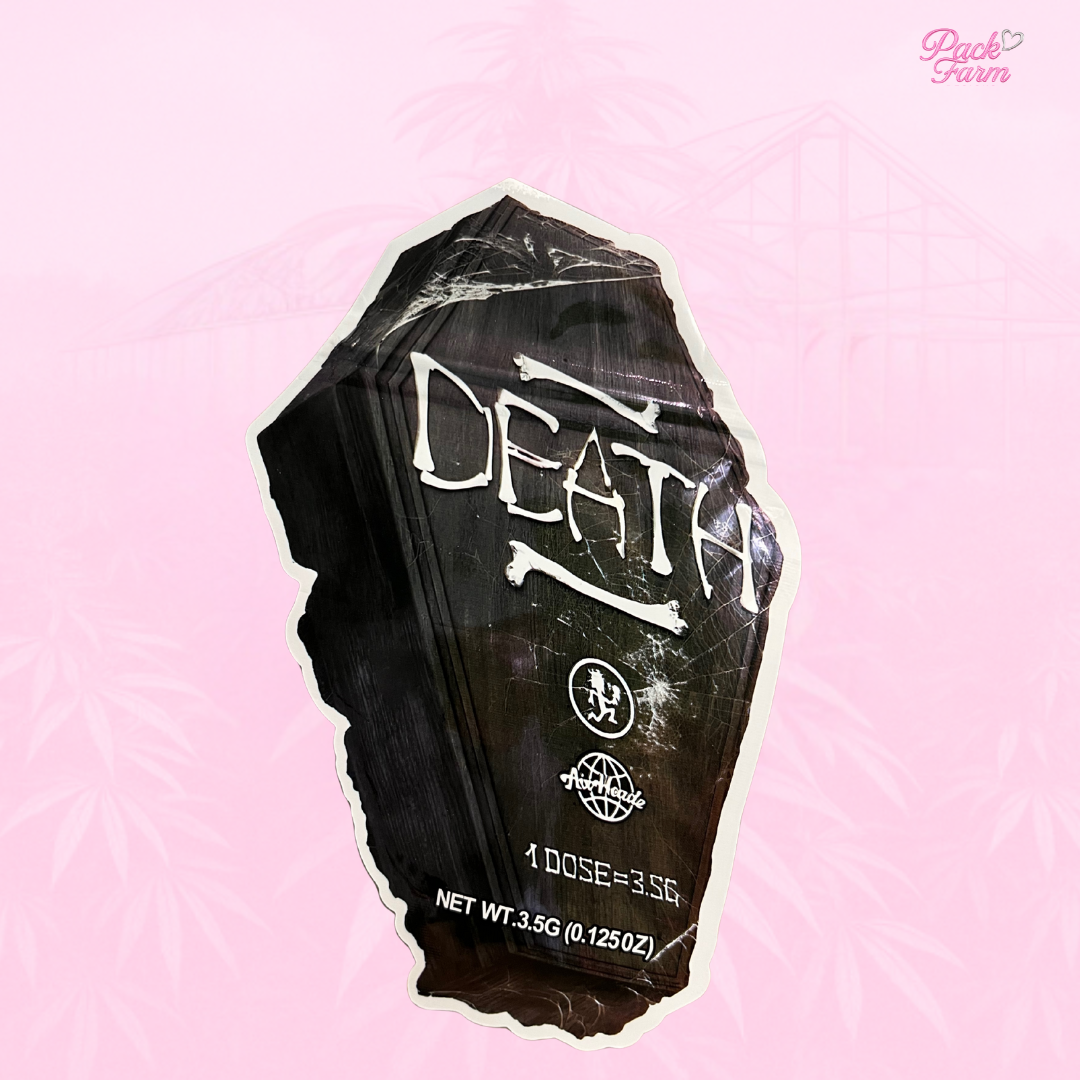 COFFIN 3.5 SHAPED MYLAR BAG